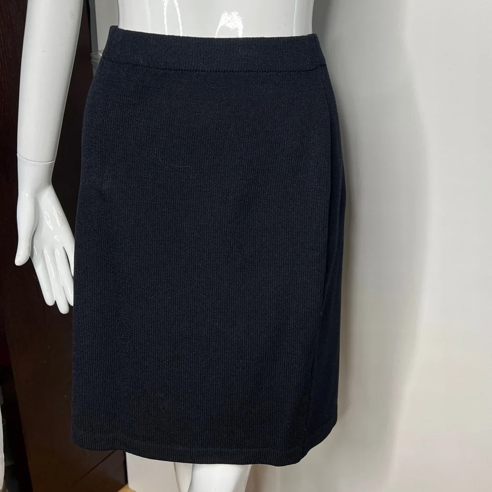 St John Collection Sz 14 Knee Length Knit Elastic Waist Skirt